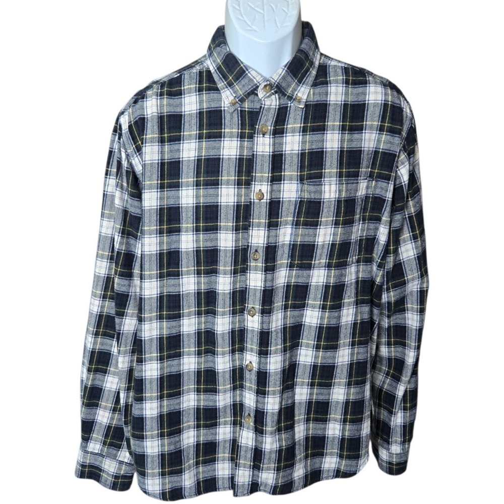 Eddie Bauer Mens Eddies Favorite Flannel Shirt Outdoors Size XL Cabin Rugged